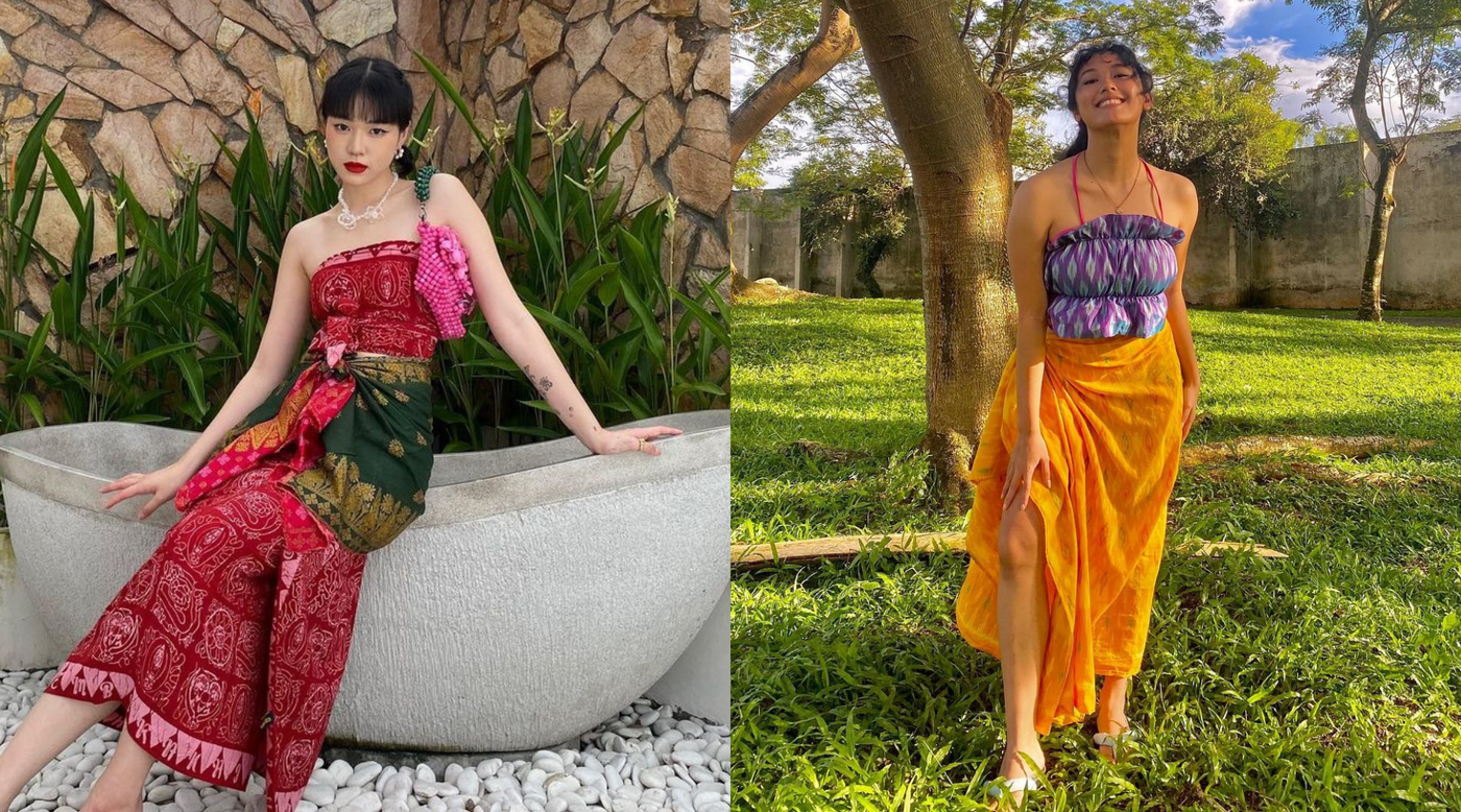 Pakai Kain Batik Wanita, Ide Bergaya Playful Saat ke Pantai